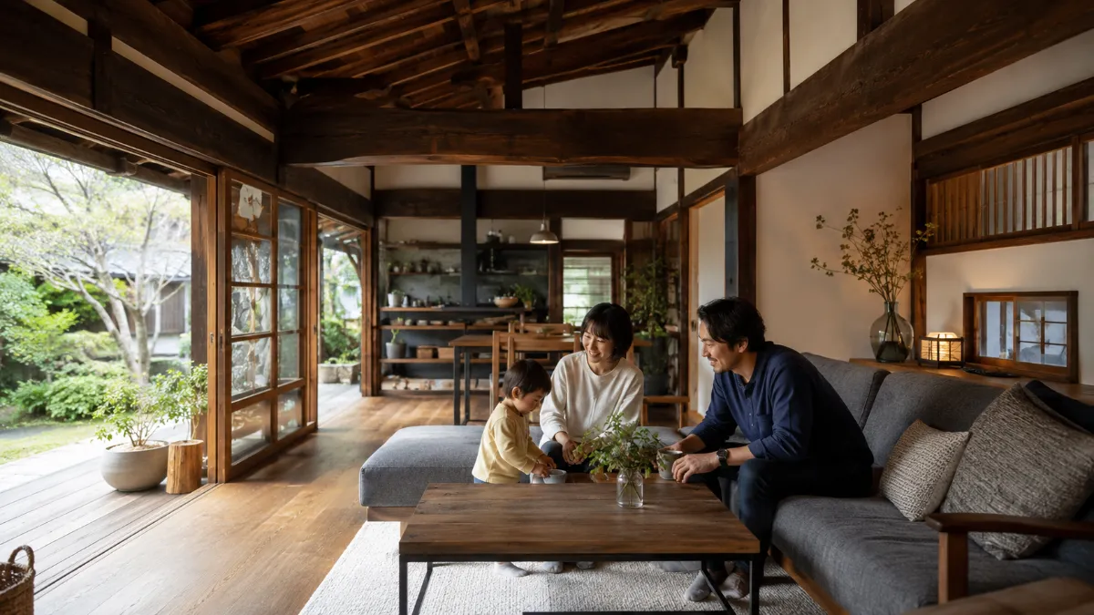 古民家を再生し、家族の住まいへ